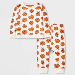 Baby Pumpkin Top & Pants Set
- Cat & Jack™ Off-White -Size 0-3M